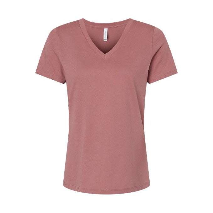 BELLA + CANVAS Women's Relaxed Jersey V-Neck Tee BC6405-1