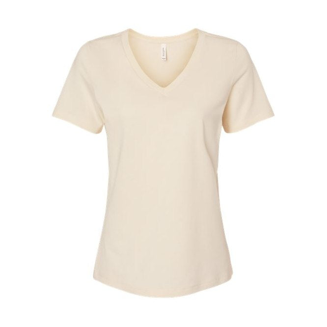 BELLA + CANVAS Women's Relaxed Jersey V-Neck Tee BC6405-1