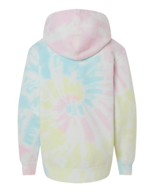 Independent Trading Co. Youth Midweight Tie-Dyed Hooded Sweatshirt-2