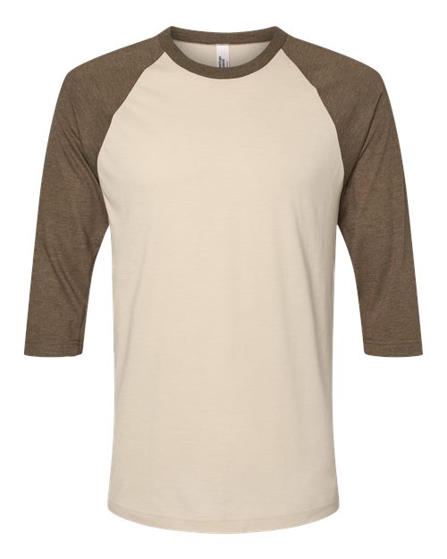 American Apparel Men's CVC Three-Quarter Sleeve Tee-1