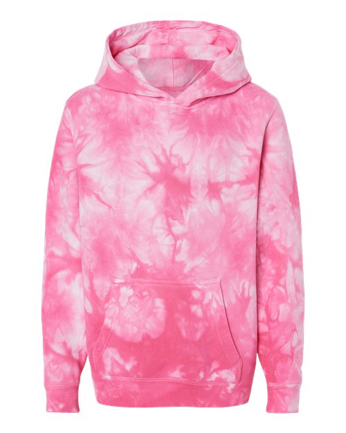 Independent Trading Co. Youth Midweight Tie-Dyed Hooded Sweatshirt-1