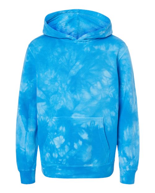 Independent Trading Co. Youth Midweight Tie-Dyed Hooded Sweatshirt-1