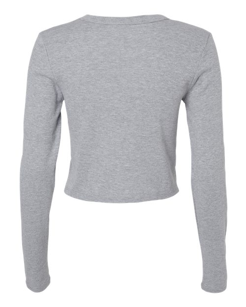 BELLA + CANVAS Women's Micro Rib Long Sleeve Baby Tee-2