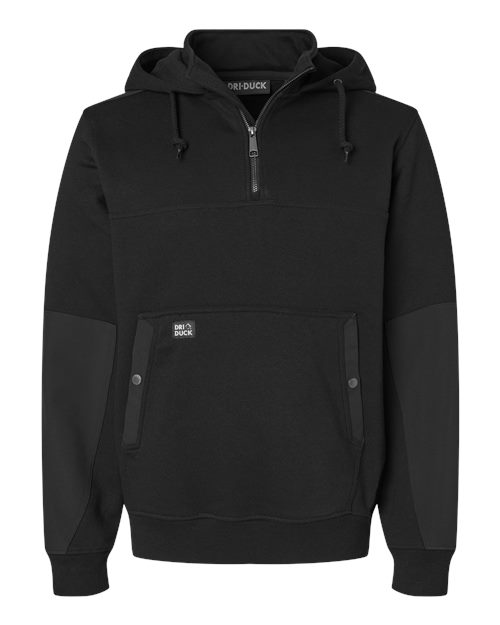 DRI DUCK Men's Mission Quarter-Zip Hooded Pullover-1