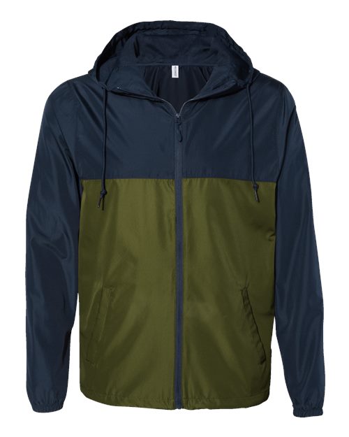 Independent Trading Co. Men's Lightweight Windbreaker Full-Zip Jacket-1
