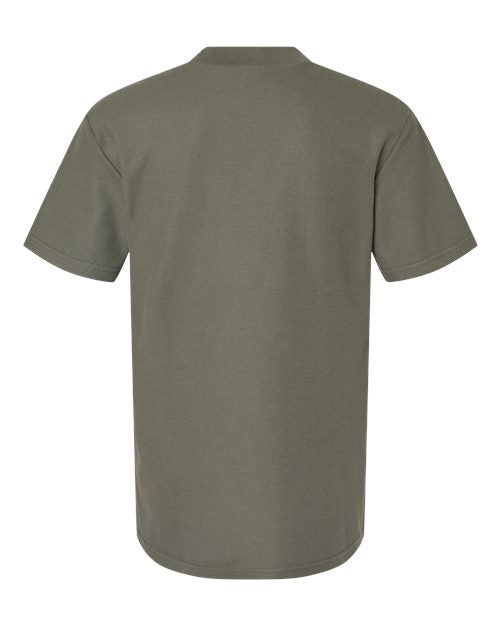 American Apparel Men's Pique Mockneck Tee-2