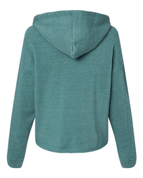 MV Sport Women's Angel Fleece Crop Hooded Sweatshirt-2