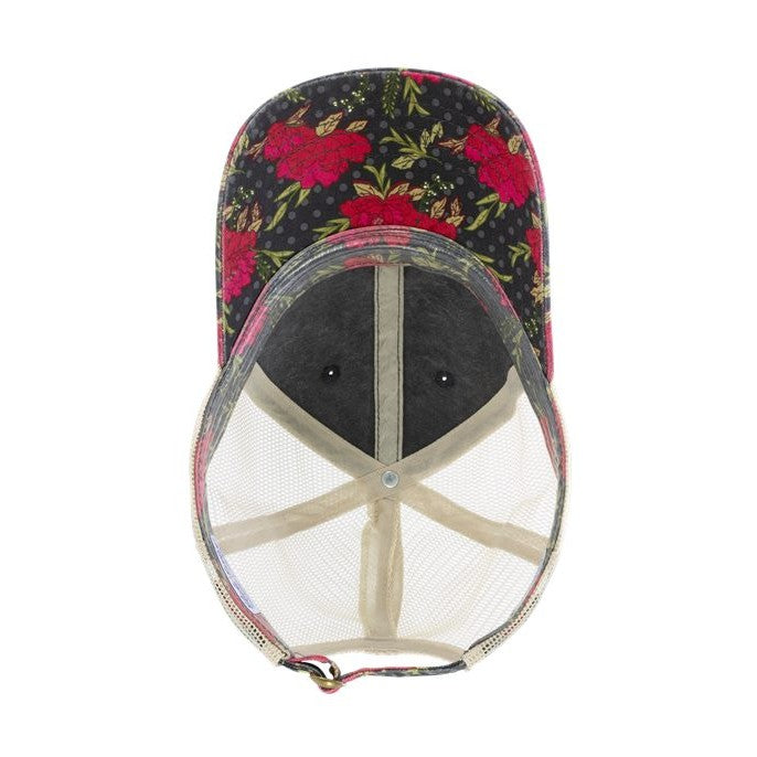 Infinity Her Women's Printed Bill with Mesh Back Cap-2