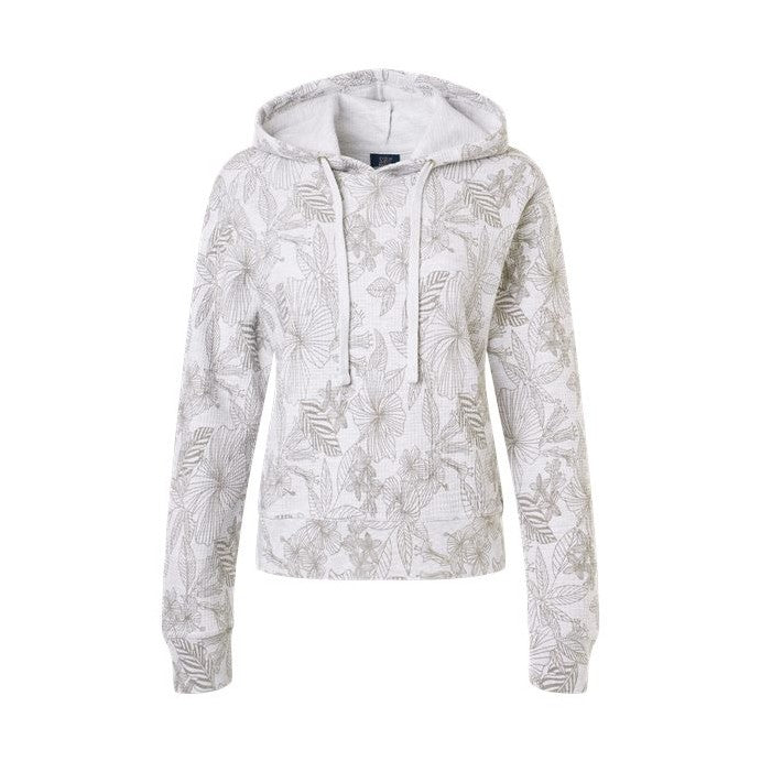 MV Sport Women's Maddie Floral Print Hooded Sweatshirt-1