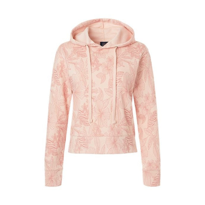 MV Sport Women's Maddie Floral Print Hooded Sweatshirt-1
