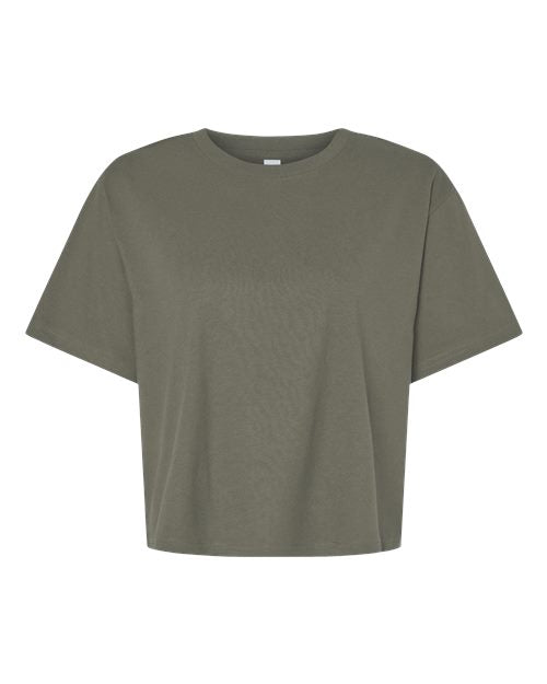 American Apparel Women's Fine Jersey Boxy Tee-1
