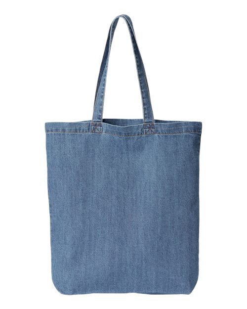 Liberty Bags Cotton Denim Gusseted Tote Bag-2
