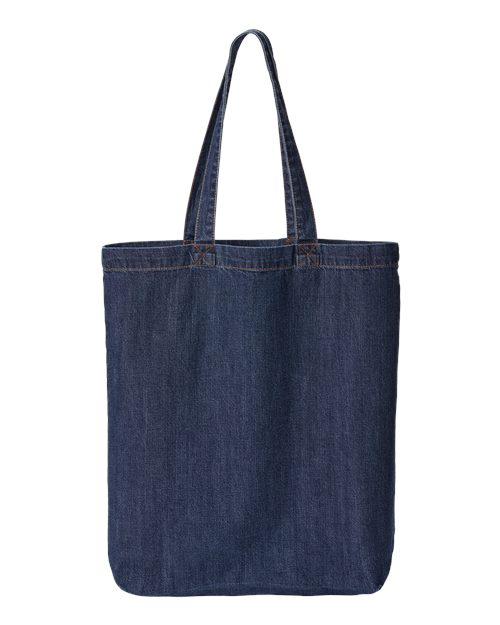 Liberty Bags Cotton Denim Gusseted Tote Bag-1