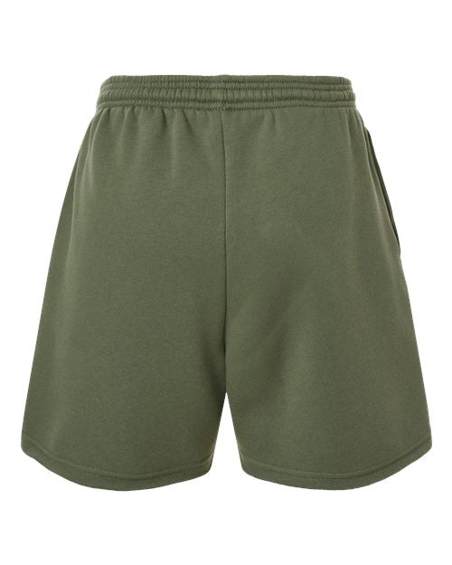 BELLA + CANVAS Women's Cutoff Fleece Shorts-2