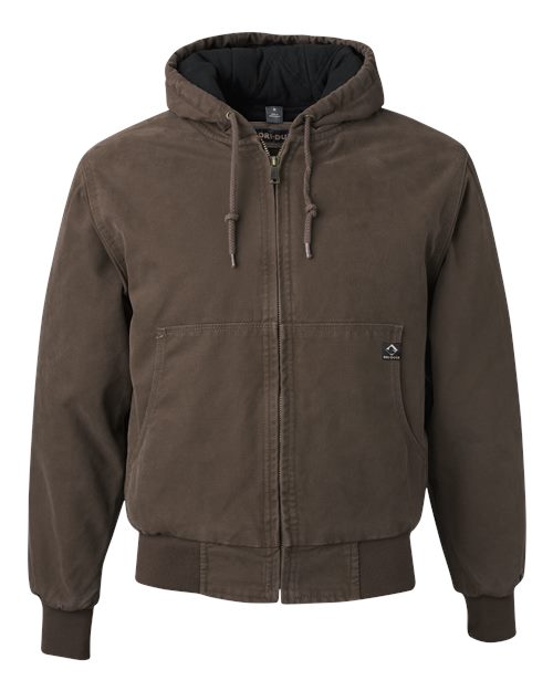 DRI DUCK Men's Cheyenne Boulder Cloth Hooded Jacket with Tricot Quilt Lining-1