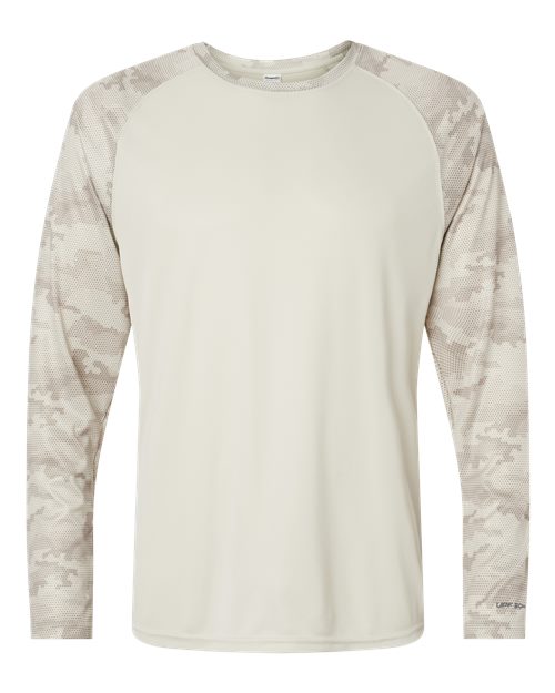 Paragon Men's Cayman Performance Camo Colorblocked Long Sleeve T-Shirt-1