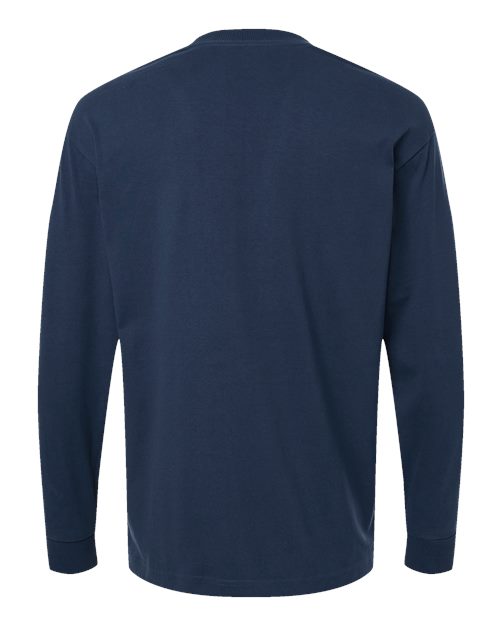 American Apparel Men's Super Heavyweight Long Sleeve Pocket Tee-2