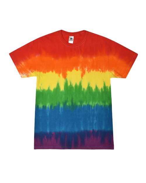 Colortone Men's Multi-Color Tie-Dyed T-Shirt
