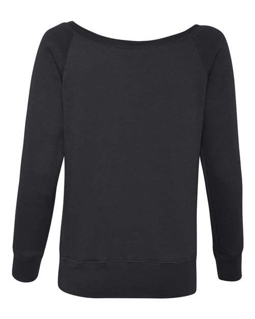 BELLA + CANVAS Women's Sponge Fleece Wide-Neck Sweatshirt BC7501-3