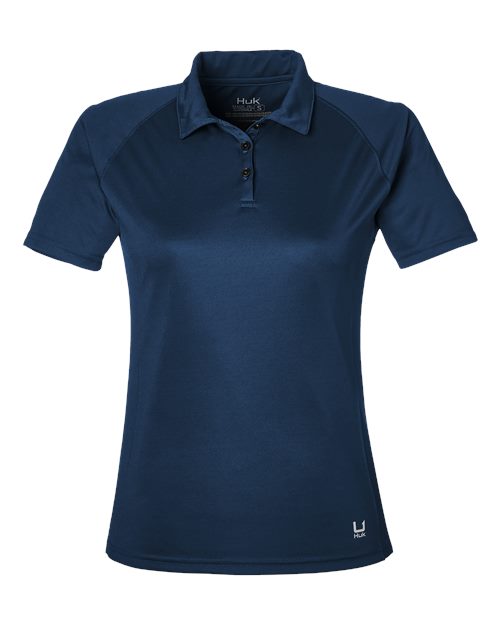 HUK Women’s LoPro Solid Performance Polo-1