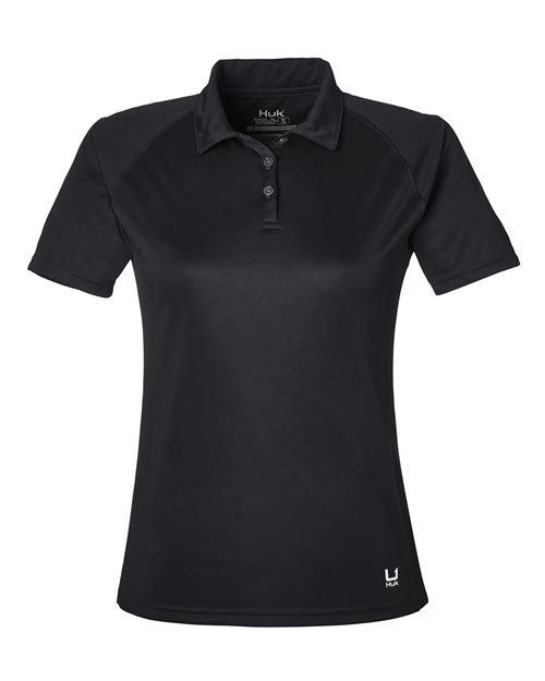 HUK Women’s LoPro Solid Performance Polo-1