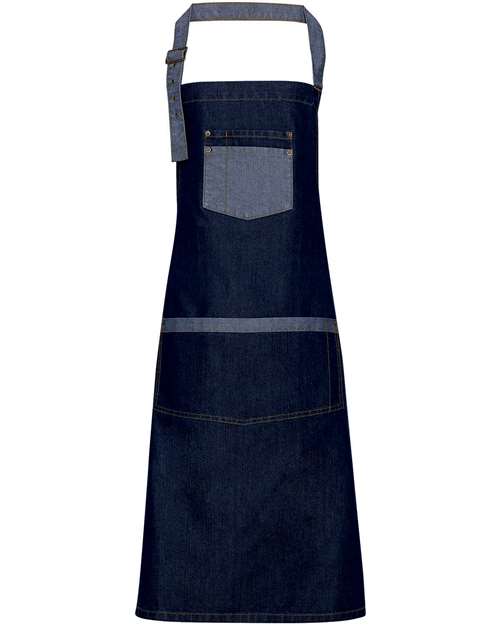 Artisan Collection by Reprime Domain Contrast Denim Bib Apron