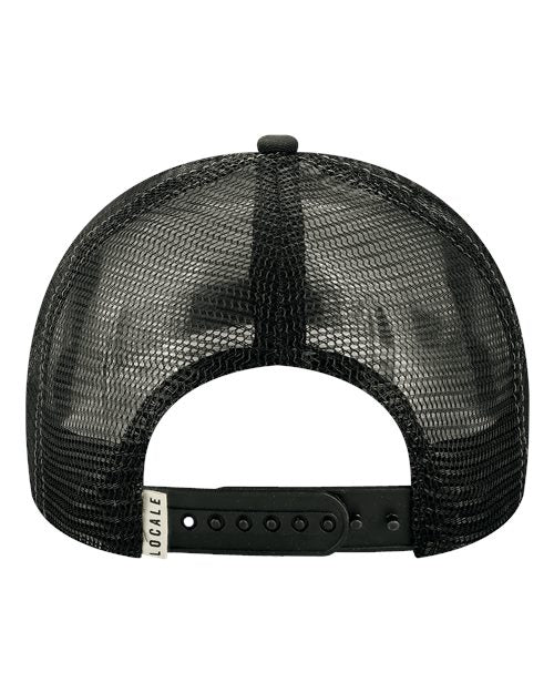 LOCALE Printed Five-Panel Trucker Cap-2