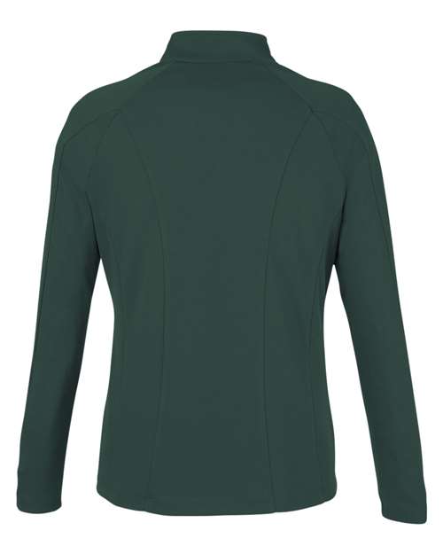 CORE365 Women's Origin Performance Pique Quarter-Zip Pullover-2