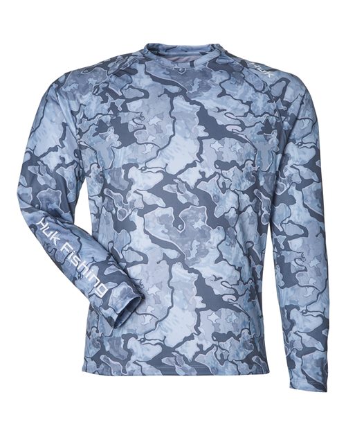 HUK Men's LoPro Camo Long Sleeve T-Shirt-1