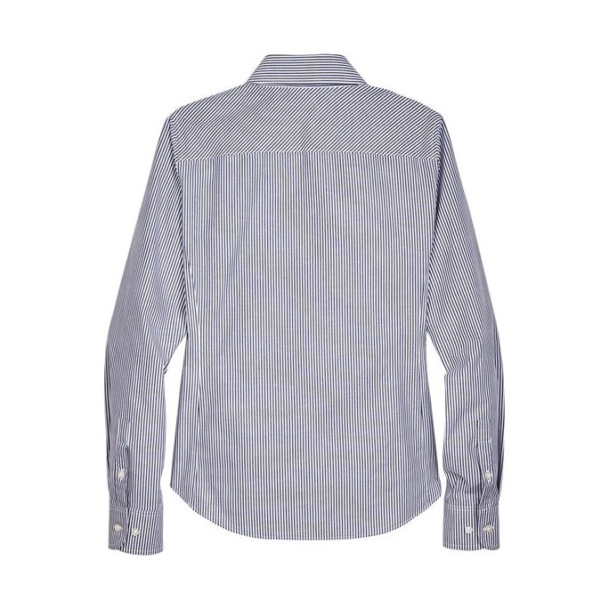 Devon & Jones Women's Crown Collection Banker Stripe Woven Dress Shirt-2