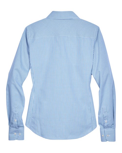 Devon & Jones Women's Crown Collection Gingham Check Woven Dress Shirt-2