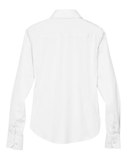 Devon & Jones Women's Crown Collection Solid Stretch Twill Woven Dress Shirt-2