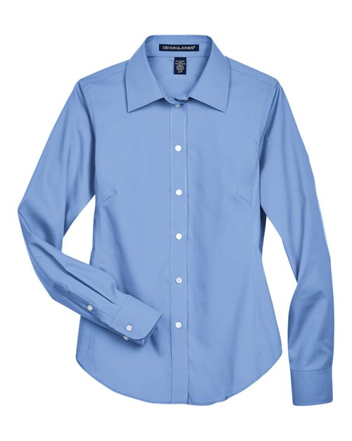 Devon & Jones Women's Crown Collection Oxford Woven Dress Shirt-1