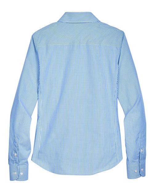 Devon & Jones Women's Crown Collection Banker Stripe Woven Dress Shirt-2