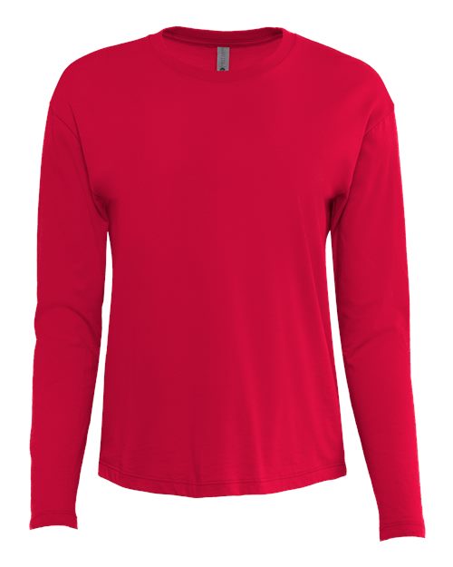 Next Level Women's Cotton Relaxed Long Sleeve T-Shirt-1