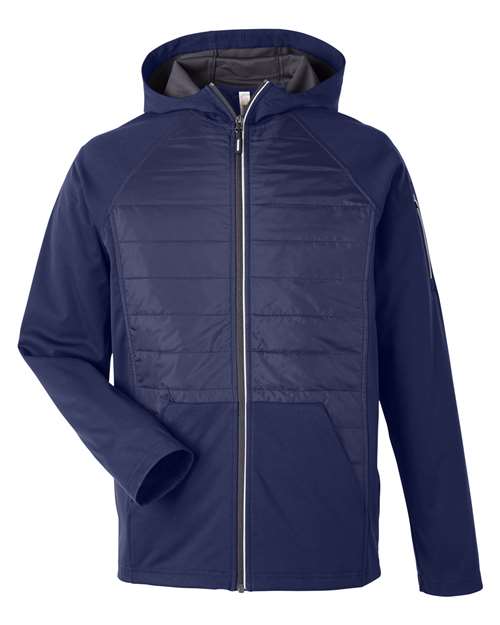 CORE365 Men's Techno Lite Hybrid Hooded Jacket-1