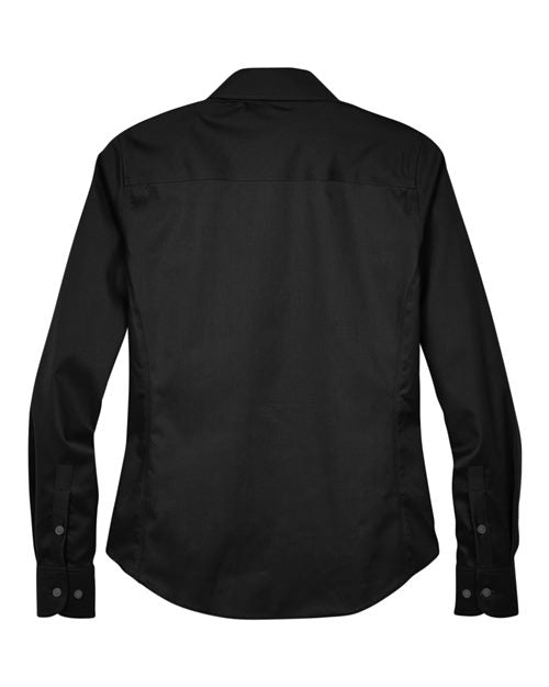 Devon & Jones Women's Crown Collection Solid Stretch Twill Woven Dress Shirt-2
