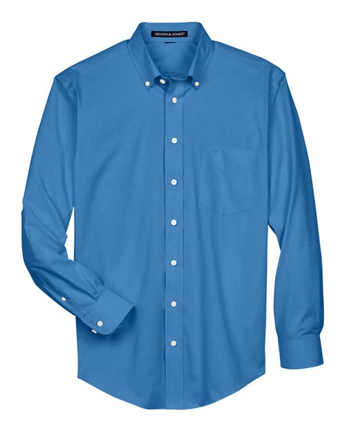 Devon & Jones Men's Crown Collection Oxford Woven Dress Shirt-1