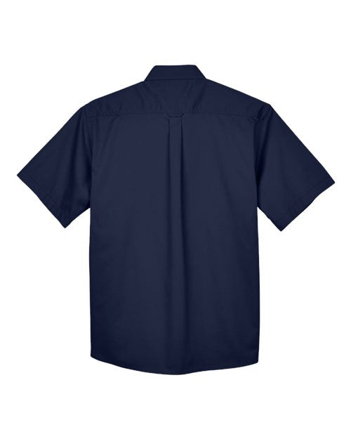 Harriton Men's Easy Blend Twill Dress Shirt with Stain-Release-2