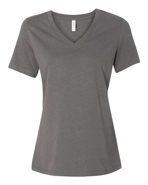 BELLA + CANVAS Women's Relaxed Jersey V-Neck Tee BC6405-1
