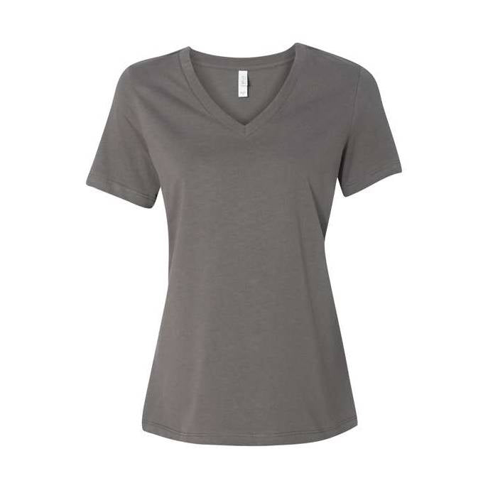 BELLA + CANVAS Women's Relaxed Jersey V-Neck Tee BC6405-1