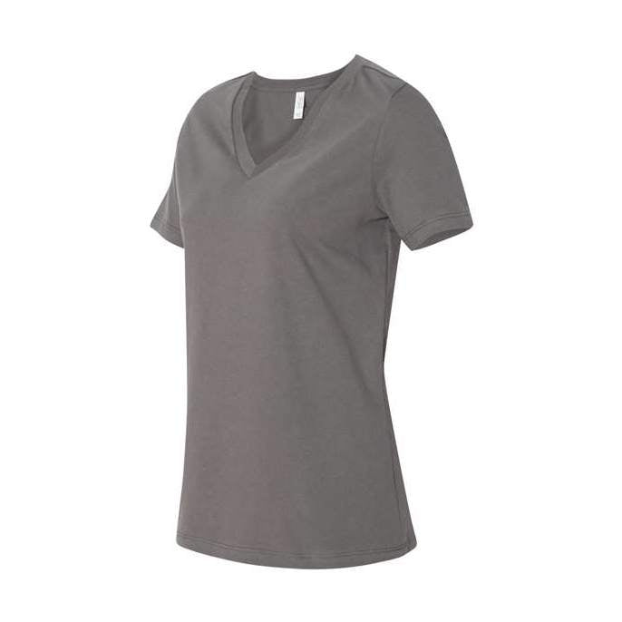 BELLA + CANVAS Women's Relaxed Jersey V-Neck Tee BC6405-2