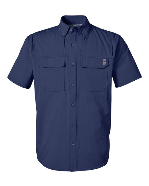 HUK Men's Creekbed Short Sleeve Shirt-1