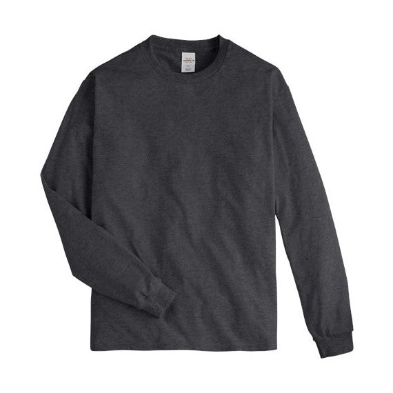 Hanes Men's Authentic 100% Cotton Long Sleeve T-Shirt 5586