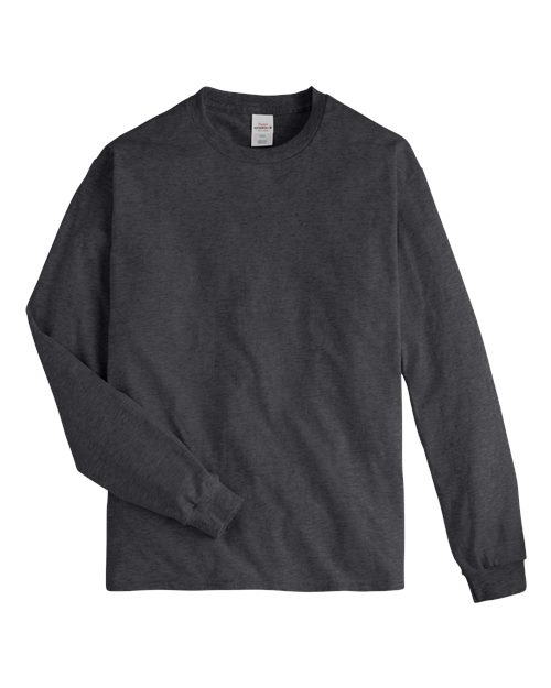 Hanes Men's Authentic 100% Cotton Long Sleeve T-Shirt 5586