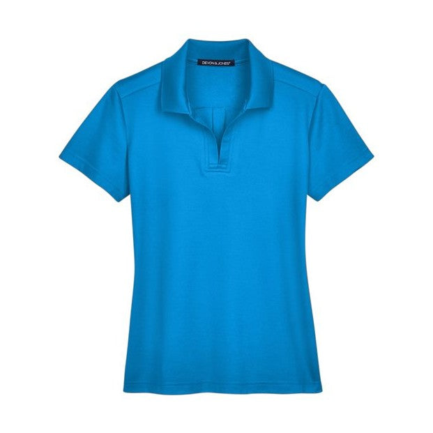 Devon & Jones Women's CrownLux Performance Plaited Polo-1
