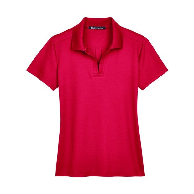 Devon & Jones Women's CrownLux Performance Plaited Polo-1