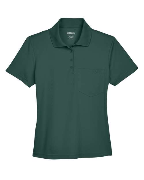 CORE365 Women's Origin Performance Piqué Polo with Pocket-1