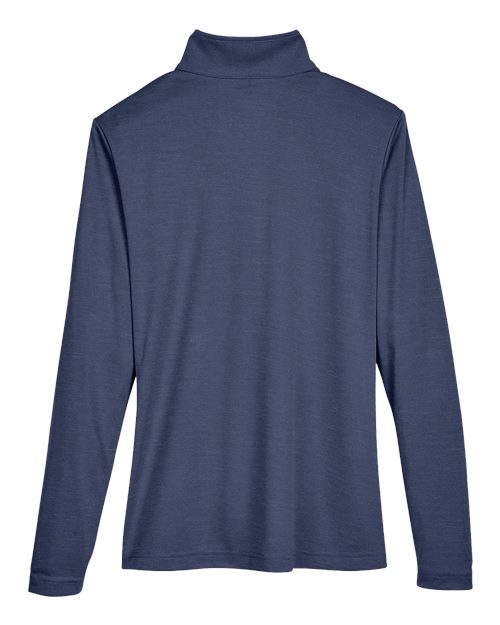 Team 365 Women's Zone Sonic Heather Performance Quarter-Zip Pullover-2