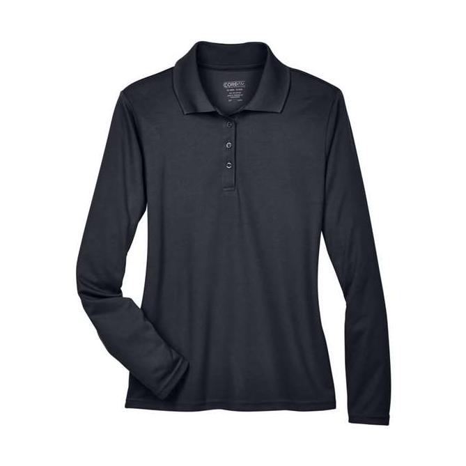 CORE365 Women's Pinnacle Performance Long Sleeve Piqué Polo-1